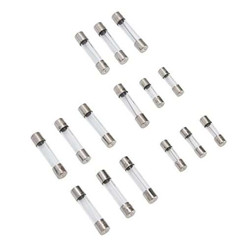 Kit de fusibles de vidrio, rápido para protección de circuitos de autos, 250 piezas de 1-20A 250V para mantenimiento automático miniatura 3