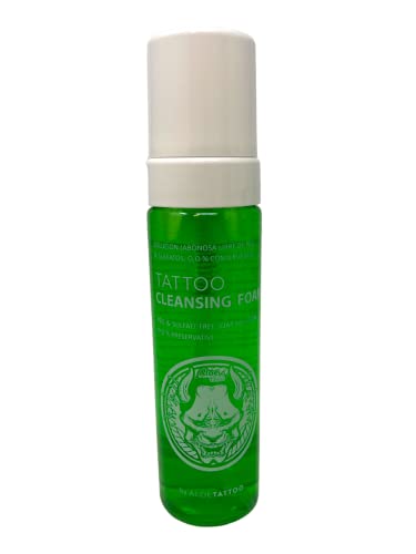 Aloe Green Soap Espuma Limpiadora 220ml - Verde Jabón Espuma de Limpieza - Tatuaje Limpiar/Limpiar - Inkgrafix Alemania - Profesional Studio IG42262