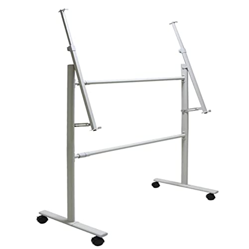 Generisch Tragbarer A-Ständer, Faltbare Metallhalterung, beweglicher Whiteboard-Ständer, mit 4 Universalrädern, verstellbare Metallstaffelei für trocken abwischbare Tafeln im Büro und Klassenzimmer