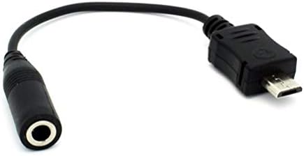 3.5mm Female to Micro-USB Headset Adapter Headphone Jack Converter for LG 440G, 420G, 320G - Pantech Pursuit II, Link II P5000, Laser P9050, Ease, Breeze 4 P2050 3 P2030