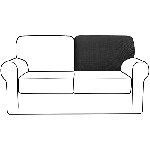 Housse de dossier de canapé extensible contre l'usure - Protection fauteuil sable x2 - 2