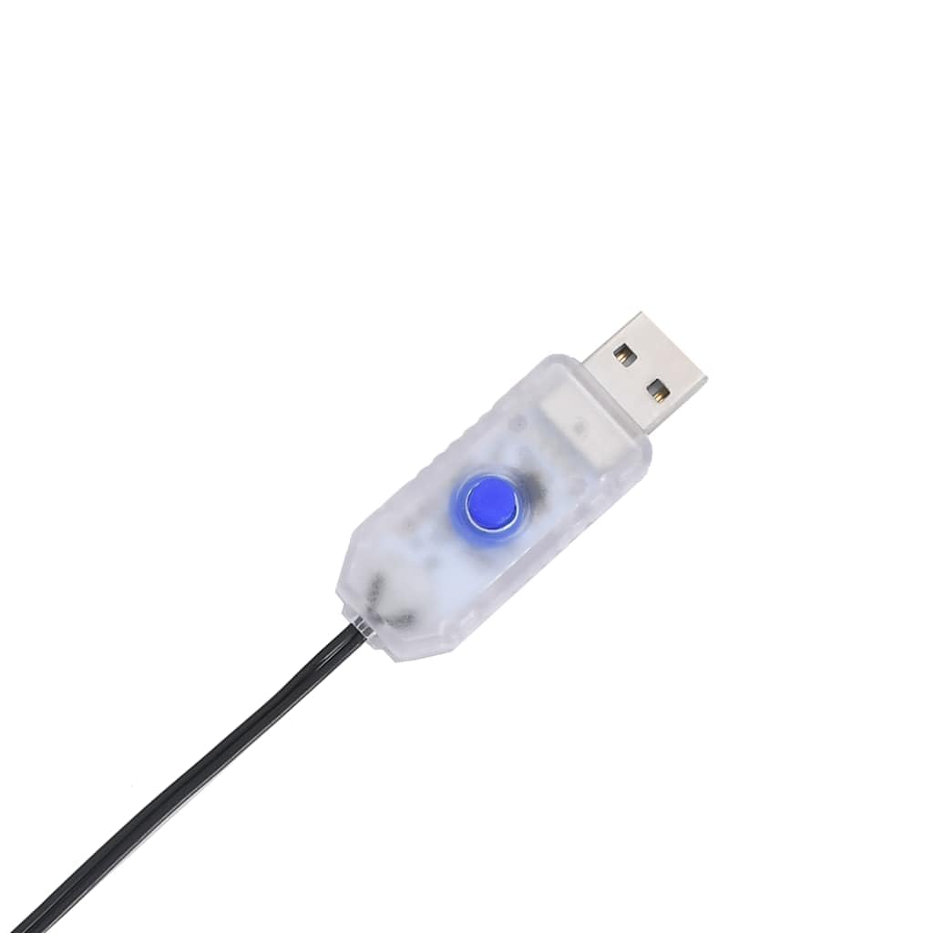 Weihnachtsbeleuchtung Stern-Silhouette 115 LEDs Warmweiß mit 8 Lichteffekten für Innen- und Außenbereich, wetterfest, USB-betrieben, ideal für festliche Dekorationen im Garten, Balkon