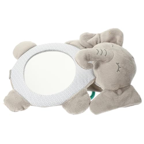 Alasum ベッドぶら下げおもちゃ かわいい 動物のおもちゃ のおもちゃ 赤ちゃんのおもちゃ 3〜6ヶ月 cartoon ゾウ toys 漫画の ぬいぐるみミラーおもちゃ Grey