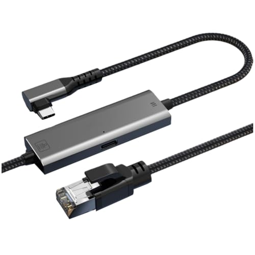 Convertisseur réseau Type-C vers RJ45 2,5 G Gigabit Ethernet de 2500 Mbps pour PC portable