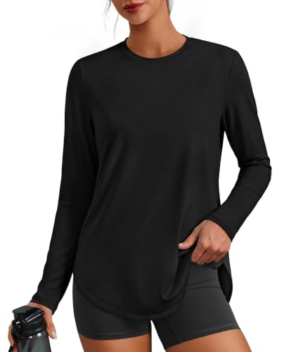 PINSPARK Camiseta Deportiva UPF 50+ Manga Larga Mujer