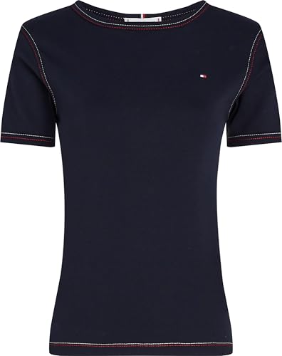T-shirt Tommy Hilfiger femme WW0WW42436 top manches courtes coupe regular