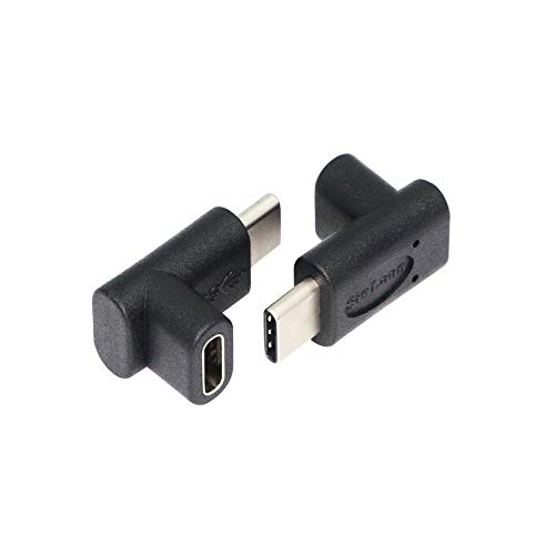 SinLoon Type C USB 3.1 Adapter,Angled 90 Degree USB-C USB 3.1 Type-C Male to Female Upward & Downward Extension Adapter for Laptop & Tablet & Mobile Phone?2 Pack (UP-Down)