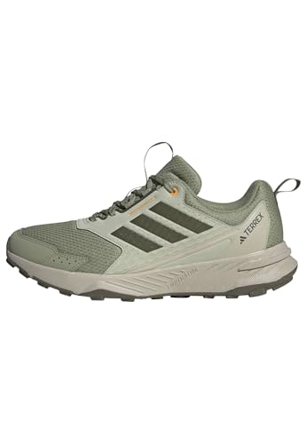 adidas Homme Terrex Tracefinder 2 Trail Running Shoes, Tent Green/Olive strata/Lucid Tangerine, 44 EU