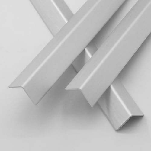 Image of 10pcs 48 inch L*0.98 inch W Aluminum Self-Adhesive Wall Corner Protectors, Wall Furniture Bumper, Safety Baby Proofing Corner Cushion Table Edge, Wide Coverage and Easy to Install - Silver