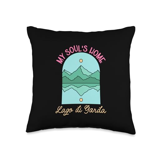 My soul's home - Lago di Garda Throw Pillow