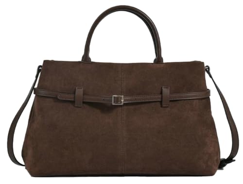 Women's Slouchy Suede Tote Handbag Fall Winter Large Capacity Shoulder Crossbody Bags Trendy Y2k Hobo Bag