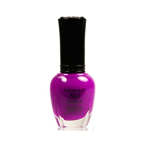1 Kleancolor Nail Polish Lacquer #253 Grape Burst Manicure + Free Earring Gift