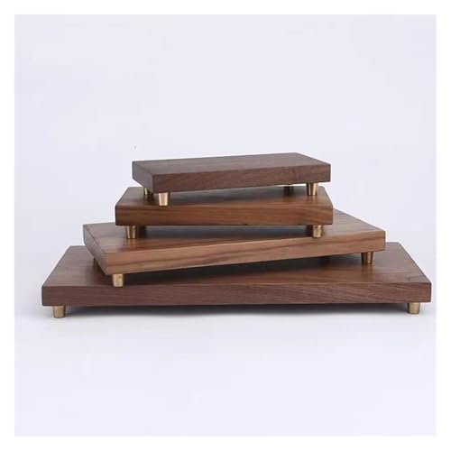 Base de cobre para manualidades con conos de nogal negro macizo 7
