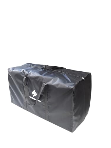 TIRGGERFISH Large Storage Duffle Bag with Zippers and Handles, Black Big Foldable Duffle Bag for Travel-100L (Black)