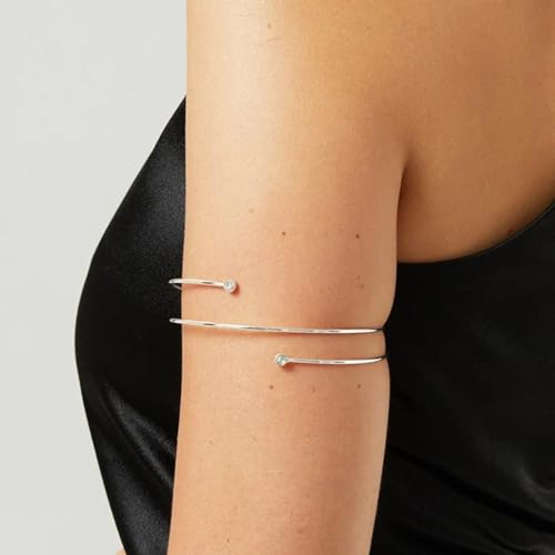 Image of Long tiantian Gold Arm Cuff Upper Arm Armband Greek Goddess Costume Jewelry