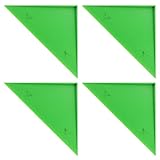 VICASKY 4Pcs Triangle Foosball Table Corner Parts - Durable Plastic Football Table Corner Protector Guard - Machine Accessories Fit for Most Tables - Green