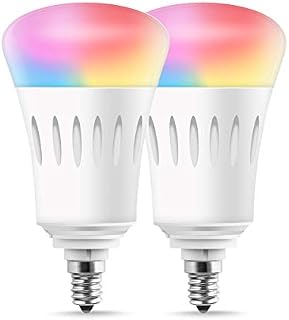 LOHAS LED Smart Candelabra E12 Base Bulbs, A19 Dimmable 60W Equivalent LED Bulb