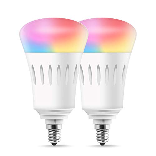 LOHAS LED Smart Candelabra E12 Base Bulbs, A19 Dimmable 60W Equivalent LED Bulb