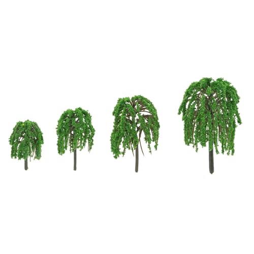ESHDGFYB Diorama Scenery20 Piezas de Árboles de Sauce en Miniatura for Escenografía Artificial, Maquetas de Trenes y Manualidades DIY