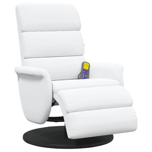 VidaXL Silla de masajes reclinable Blanco