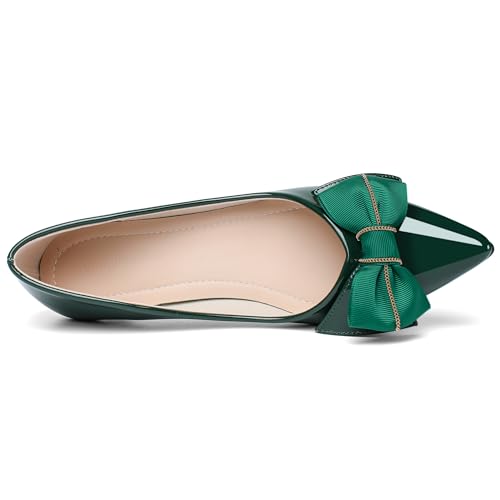 Womens Low Kitten Heels Dressy Shoes Work Comfortable Closed Toe Flower Slip on Formal Party Dance Heeled Pumps4