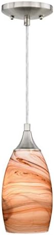 Vaxcel International Milano Mini Pendant Toffee Swirl Glass