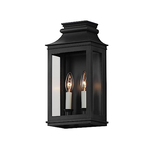 Maxim Savannah Vx 2 Light Outdoor Wall Lantern with Black