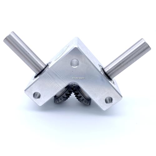Micro Spiral Bevel Gearbox 6MM/8MM/10MM Shaft 90-Degree Angle device Model gear Aluminum alloy parts(6mm)