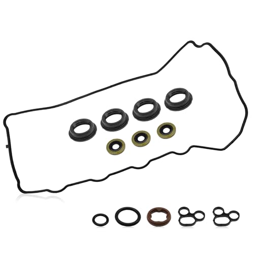 Image of Engine Valve Cover Gasket Set Compatible with 2009-2019 tC, Rav4 Venza 2.7L Sienna ES300h Camry NX300h Highlander Avalon 2.5L Replaces# VS50721 VS50825R Valve Cover Gasket Set