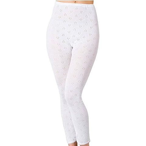 Ladies Delux THERMAL LONG JANE john Underwear 14-16 Wht Cover