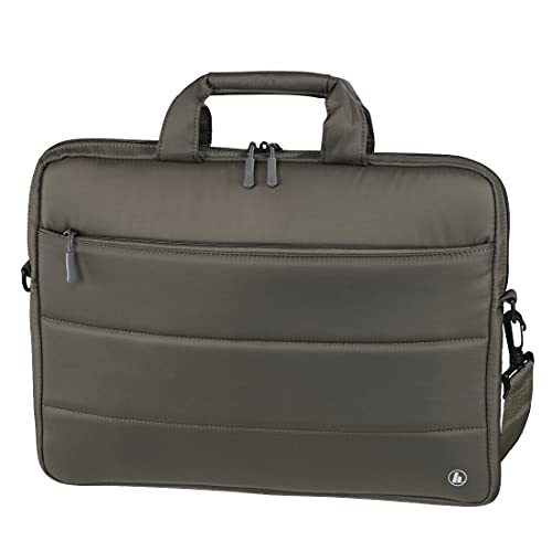 Hama Laptop Tasche (Notebook Tasche für Laptop, Tablet, MacBook, Chromebook bis 17,3 Zoll, Umhängetasche als Arbeitstasche oder Schultasche für Herren und Damen) Oliv grün Toronto 44 cm
