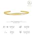 Picuzzy 14k Gold Plated Cuff Bracelets for Women Trendy Bangle Bracelets for Women Non Tarnish Dainty Bangles Cubic Zirconia Adjustable Wave Bracelet Fashion Jewelry Gift for Women