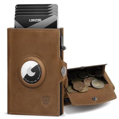 [LORZOR] AirTag �J�[�h�P�[�X �G�A�^�O���z �{�v ���K���� �X�}�[�g�E�H���b�g �J�[�h�E�H���b�g �N���W�b�g�J�[�h�P�[�X �����Y �X�L�~���O�h�~ RFID �R���p�N�g �O�܂� ���^ ��e�� AirTag ��2 ����Ή�