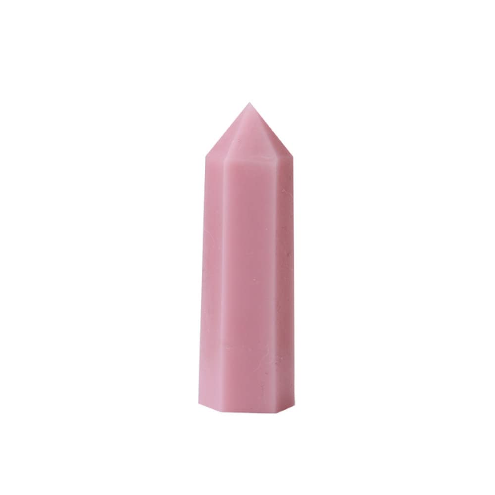 Rose Opale pointe cristal naturel de 7,8 cm, un cadeau d'amour et de paix