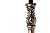 Stair Part Shop - 5/8" Round - Ornate Hollow Iron Baluster -ÊCrown - Antique Copper