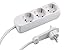 Produktbild Meister Steckdosenleiste 3-fach - Extraflacher Stecker - 1,4 m Kabel - weiß - IP20 Innenbereich / Mehrfachsteckdose / Steckerleiste mit Flachstecker / 7430100