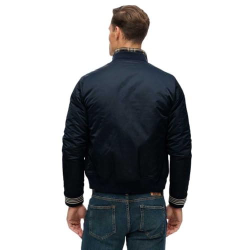 Superdry Para Hombre. M5012243A Chaqueta Athletic Varsity Bomber Marino (Xl), Casual, PoliéSter - 2