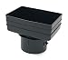 Plastic Universal Downspout to Drain Tile Adapter (4X6X4, BLACK)