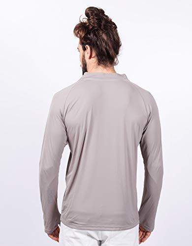 Camisa Repelente de Insetos Masculina com Zíper (Cinza, EG)