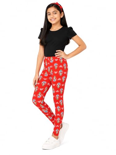 Image of BODYCARE Kids Girls Cotton Leggings | Soft Stretchable Pants, Playtime, Yoga & Casual Wear | Comfortable Elastic Waist Leggings for Toddler & Kids Girls