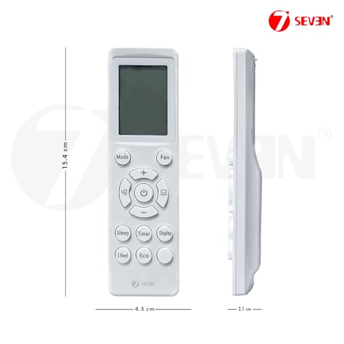 Image of 7SEVEN Compatible with Daikin Ac Remote Original Model 247 Suitable Split, Window and Cassette Air Conditioner and Match Existing Remote Key by Key replicate The Function of Original Remote Control