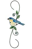 Sunset Vista Designs Metal and Glass Decorative Blue Bird Hook