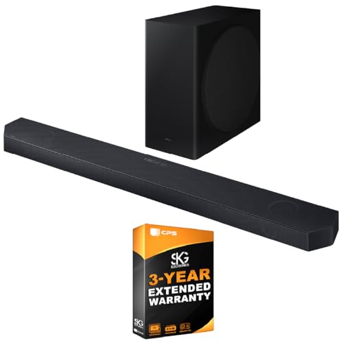 SAMSUNG HW-QS730D Q-Series 3.1.2ch. Wireless Dolby Atmos Soundbar w/Q-Symphony, HW-QS730D/ZA (2024 Model) + 3 Year Extended Warranty