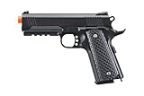 GoldenBall 240 FPS M1911 Airsoft Metal Spring Airsoft Pistol w/Raill & Holster - Black