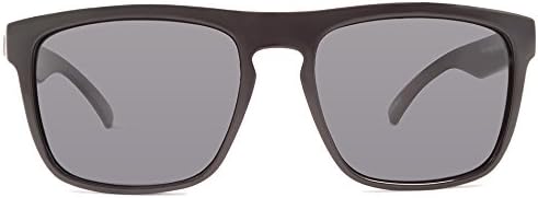 Kreedom "Calibrate" Polarized Sunglasses, Gloss Black Frame with Vintage Grey Lens