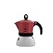 Produktbild Bialetti Moka Induction Espressokocher, Aluminium, Rot, 3 Tassen