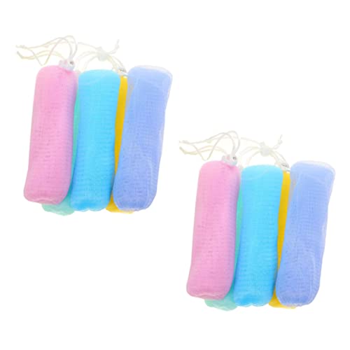 WEKADRIN 10Piezas Bolsa De Jabón De Burbujas Para Fregar Bolsa De Almacenamiento De Jabón Color Aleatorio Para Hacer y Exfoliación