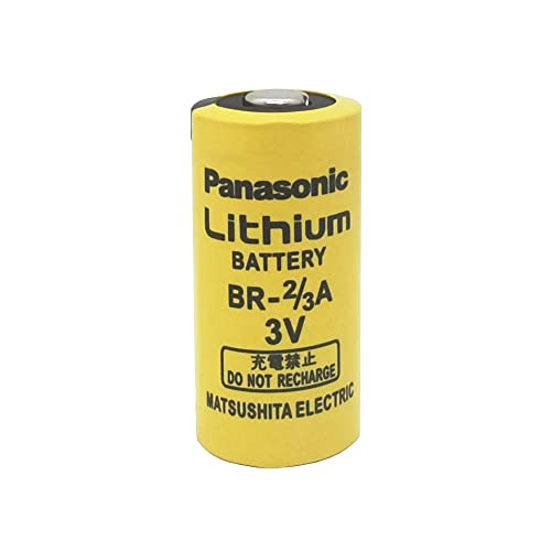 Yicuaa 4X Br2/3A Lithium Battery, Replacement For For Panasonic Br-2/3A For Fanuc A98L-0031-0006 (4 Counts) 3V 1600Mah Non-Rechargeable Plc Batteries #TOP1