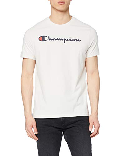  Champion Homme - T-shirt Classic Logo - Crème,...