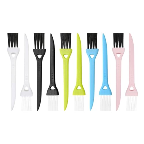 10 Stück Razor Reiniger Set,Kunststoff Rasierer Reinigungsbürste Set,Trimmer Tastatur Pinsel Duster Reiniger,Ersatz Rasierer Reinigungsbürste,Mini Pinsel Remover,Weiß,Schwarz,Grün,Blau,Rosa,Kiuiom